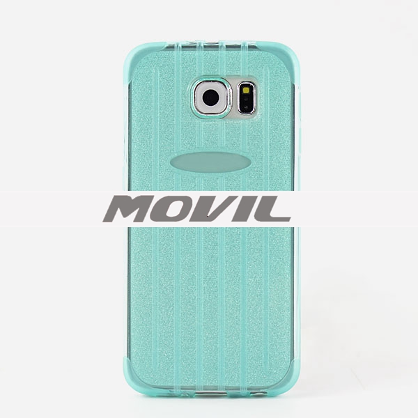 NP-2499 Maleta de TPU polvo del brillo funda para Samsung S6-3